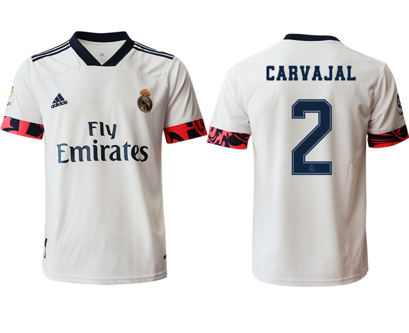 Men 2020-2021 club Real Madrid home aaa version #2 white Soccer Jerseys2